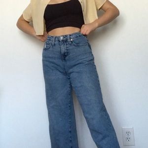 Wild Fable light wash wide leg jeans.